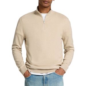 Gebreide Trui - Hoge Hals - Lange Mouwen - 50% Katoen - 50% Biologisch Katoen