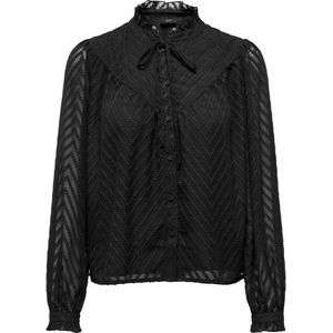 Jacqueline de Yong - Blouse - Zigzagpatroon - Ronde Hals - 100% Polyester