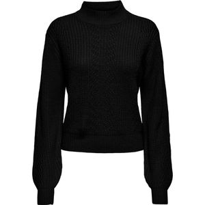 Jacqueline de Yong Trui Jdyjusty High Neck Cabel Pull K 15305467 Black Dames