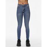 Skinny Fit Jeans - Mid Waist - Mid Wash - 75% Katoen