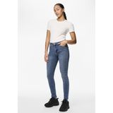 Skinny Fit Jeans - Mid Waist - Mid Wash - 75% Katoen