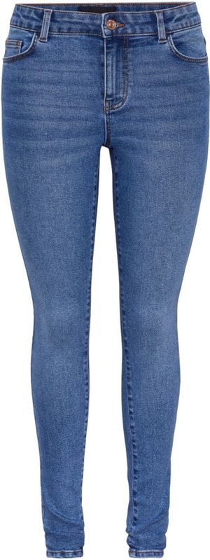 Skinny Fit Jeans - Mid Waist - Mid Wash - 75% Katoen