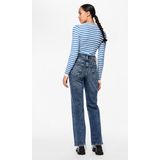 Pieces Jeans Pckelly Hw Straight Jeans Mb402 Noo 17147293 Medium Blue Denim Dames