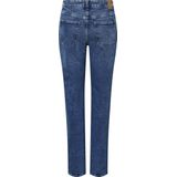 Pieces Jeans Pckelly Hw Straight Jeans Mb402 Noo 17147293 Medium Blue Denim Dames