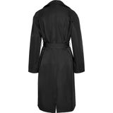 Trenchcoat - Polyester - Uitlopende Kraag - Knoopsluiting - Riem in Taille