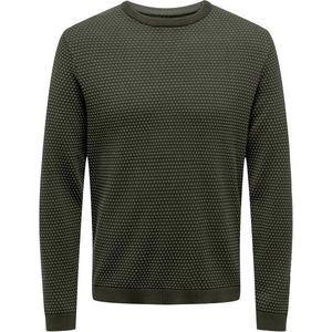 Only & Sons Onstapa Reg 12 Struc Ls Crew Knit Noos Heren Trui