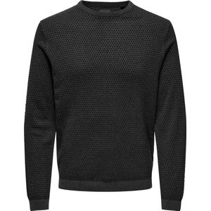 Only&sons - Onstapa Reg 12 Struc Ls Crew Knit Noos - Heren - Gebreide Truien