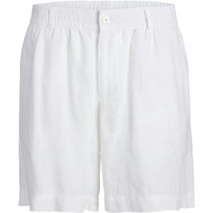 Stamain linnen broek met wijde pijpen voor dames Zomerse lichtgewicht broek Dames Grijze losse broek met elastische tailleband en zakken voor op het strand 3XL