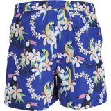 WATTS - Rits Zwemshort - Blauw - Quick Dry, Binnenbroek, Trekkoord, Zijzakken met Rits, Achterzak met Klittenband