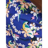 WATTS - Rits Zwemshort - Blauw - Quick Dry, Binnenbroek, Trekkoord, Zijzakken met Rits, Achterzak met Klittenband