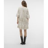 Vmdicthe - Tuniek - A-lijn Jurken - V-Hals - 3/4 Mouwen - Loose Fit