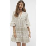 Vmdicthe - Tuniek - A-lijn Jurken - V-Hals - 3/4 Mouwen - Loose Fit