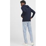Jack & Jones - Hoodie - Blauw - 61% Gerecycled Polyester 39% Katoen