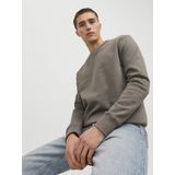 JACK & JONES - Star Basic - Sweatshirt - Olijfgroen - Regular Fit - Katoenmengsel