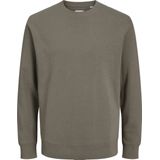 JACK & JONES - Star Basic - Sweatshirt - Olijfgroen - Regular Fit - Katoenmengsel