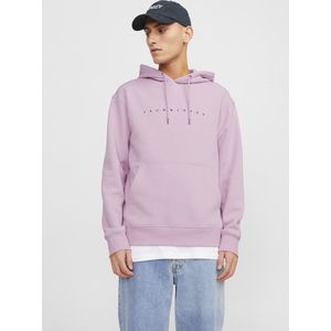 Jack & Jones Trui Jjestar Jj Sweat Hood Noos 12233972 Pink Nectar Mannen