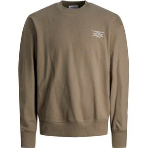 Jack & Jones Jjeriley Sweatshirt Crew Neck Sn Trainingspak voor heren, Taupe