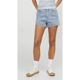 Denimshorts - Blauw - Katoen - Hoge Taille - Regular Fit