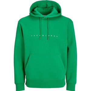 JACK & JONES Star jj sweat hood regular fit, heren hoodie katoenmengsel met capuchon, groen