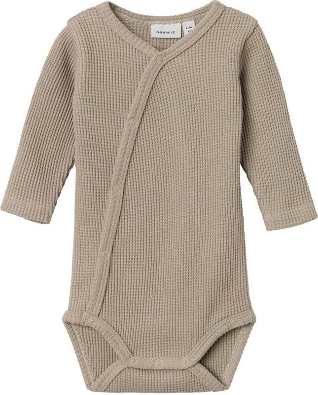 NAME IT BABY romper NBNWAFFE beige