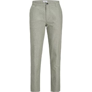 JACK & JONES Ace Summer Linen Blend Pant relaxed fit - heren chino - olijfgroen melange