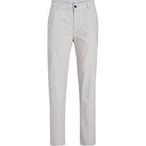 Jack en Jones - Lange Broek - Beige - Katoen en Linnen
