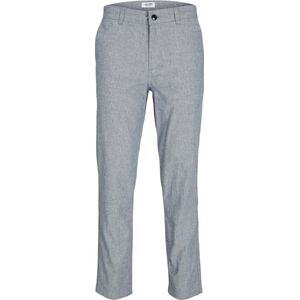 Jack en Jones - Lange Broek - Lichtblauw - Katoen/Linnen