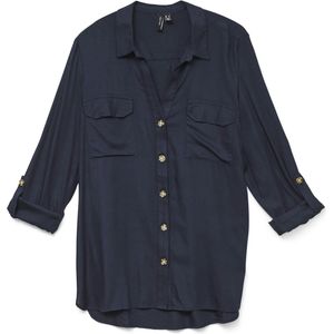 VMBUMPY L/S Shirt New WVN GA NOOS, navy blazer, S