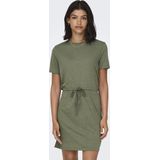 s.Oliver - Robe Brillante - Jurk - Groen - Viscose Mengsel