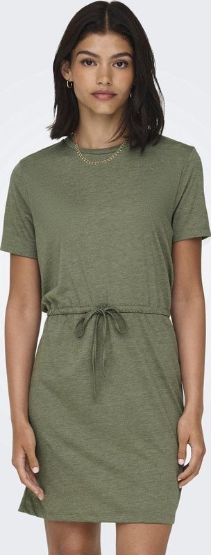 s.Oliver - Robe Brillante - Jurk - Groen - Viscose Mengsel