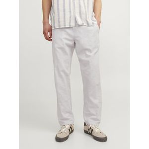 Joggers - Geweven Stoffen - Middelhoge Taille - Relaxed Fit - Katoen/Linnen