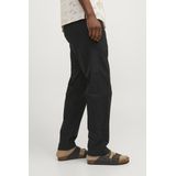 JACK & JONES Kane Summer Linen Blend Jogger loose fit - heren chino - zwart