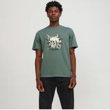 Jack Jones - Heren Tee SS Heavens Regular Fit Tee - Zwart