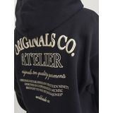 Hoodie - Geborsteld - Lichtgrijs - 70% Katoen 30% Polyester