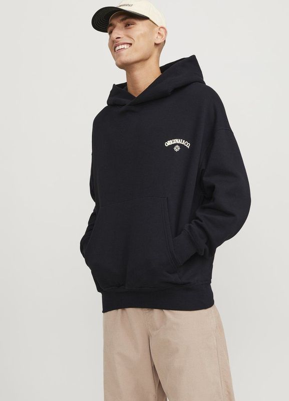 Hoodie - Geborsteld - Lichtgrijs - 70% Katoen 30% Polyester