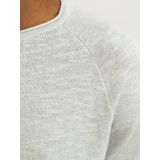 JACK & JONES - Pullover - Lichtgroen - Katoen met Linnen - O-hals