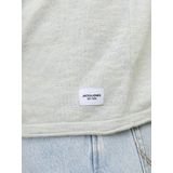 JACK & JONES - Pullover - Lichtgroen - Katoen met Linnen - O-hals