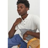 Jack Jones Poloshirt Jjeemil Knit Polo S s Sn 12248819 Cloud Dancer Mannen