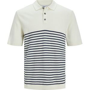Jack Jones Poloshirt Jjeemil Knit Polo S s Sn 12248819 Cloud Dancer Mannen