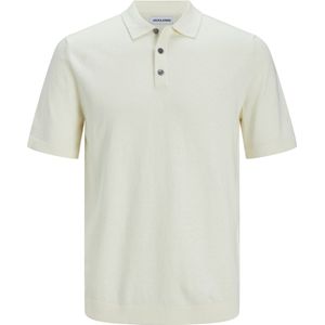 Jack Jones Poloshirt Jjeemil Knit Polo S s Sn 12248819 Cloud Dancer Mannen