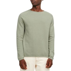 Jack & Jones - Trui - Groen - 100% Katoen - Strak Getailleerd