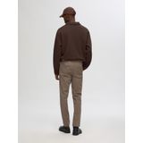 SELECTED Chino 'New Miles'  bruin / chocoladebruin