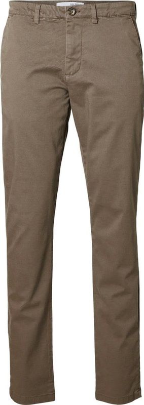 Selected Homme, Heren, Broeken, Bruin, Maat: W32 L32 Leer,