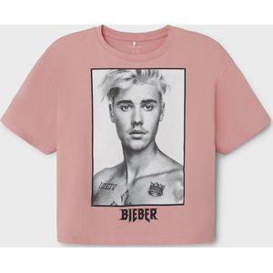 Name it - Nkfjabb Justinbieber Ss Boxy Top Box Unv - Meisjes - Blouses