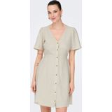 ONLY linnen zomerjurk beige