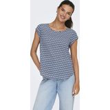 Only - Onlvic s s Aop Top Noos Wvn - Dames - Blouses