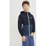 JACK & JONES JUNIOR Zomerjas JJERUSH met Tekst Donkerblauw