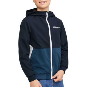 JACK & JONES JUNIOR Zomerjas JJERUSH met Tekst Donkerblauw