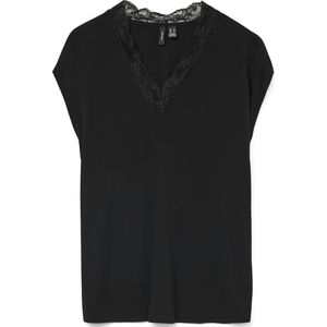 Vmbella - Top - Blouse - Mouwloos - V-Hals - Kanten Detail - Standard Fit