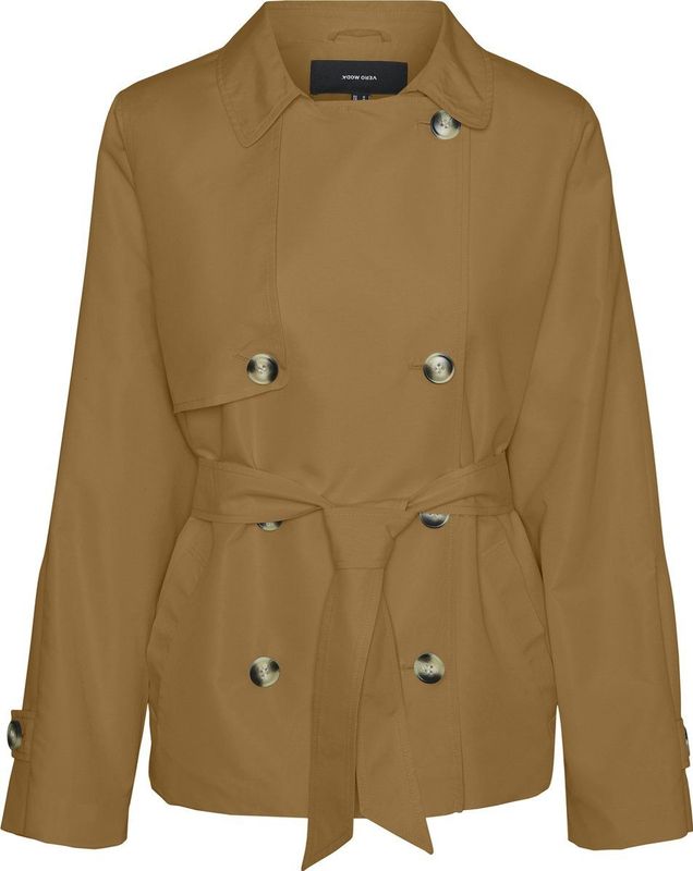 Vmzoa - Trenchcoat - Kort - Lange Mouwen - Omkeerbaar - Riemsluiting